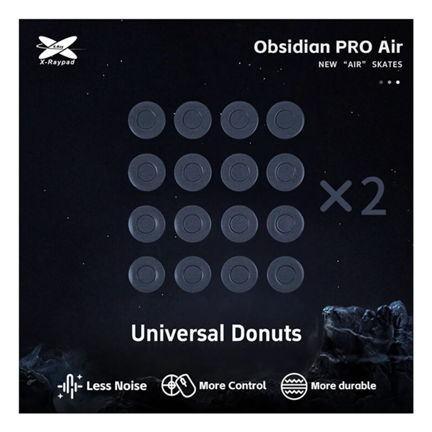 X-Raypad Patins Obsidian PRO AIR Universal Donuts DIY