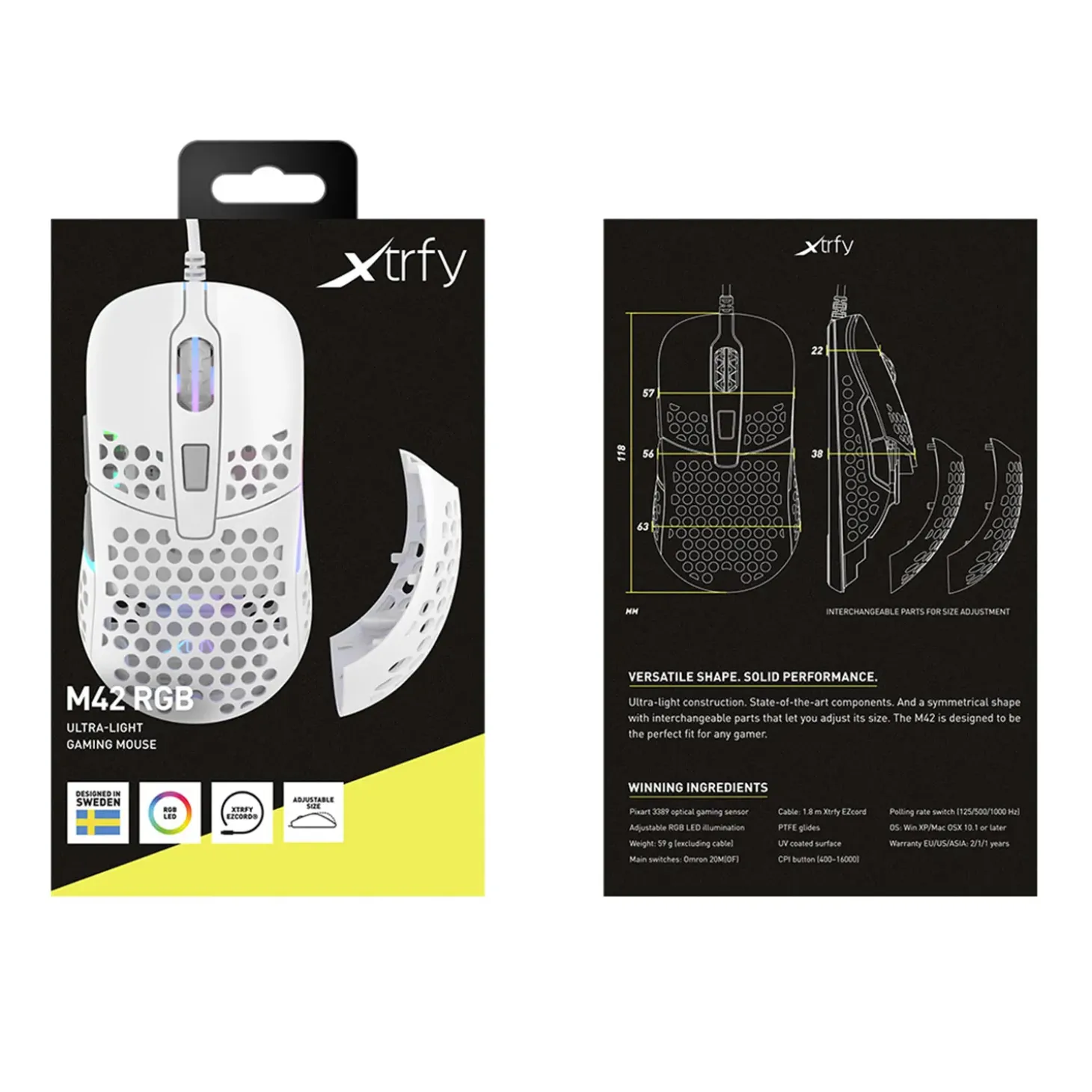Xtrfy M42 RGB Blanc